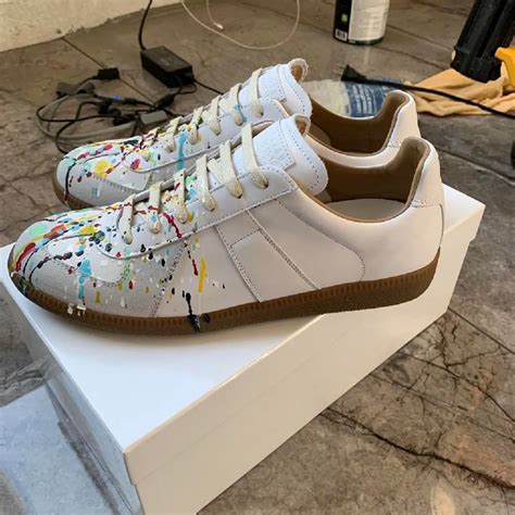 margiela gats paint splatter reps